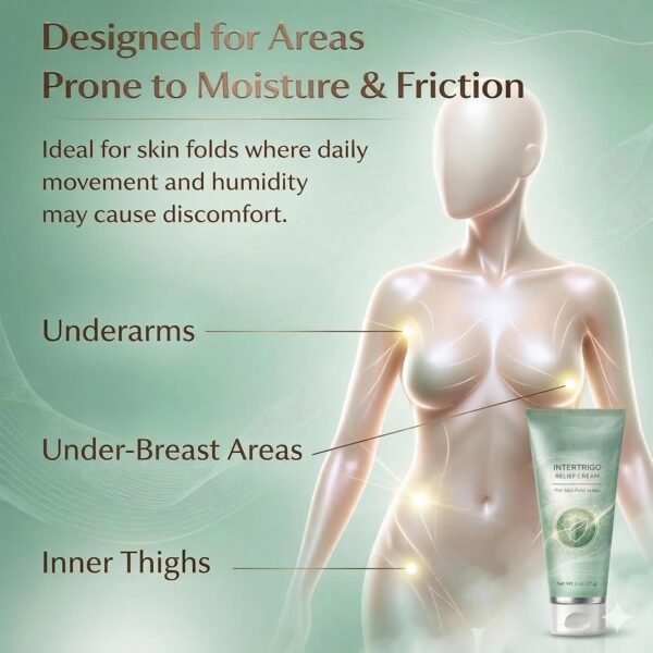 Intertrigo Relief Cream (2 Pack) - Anti-Chafing & Moisture Barrier Cream
